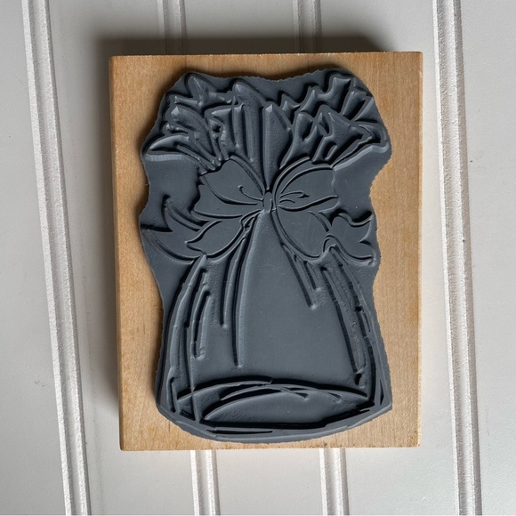 Surprise Bag Wood Mounted Rubber Stamp Birthday Christmas Party Halloween Treat - Picture 2 of 6